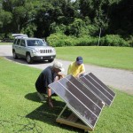 Jim. N5IB and Dana, AD5VC, check the output of the solar panels. These were used for our natural power contacts on 6m and 10m SSB at 3W.